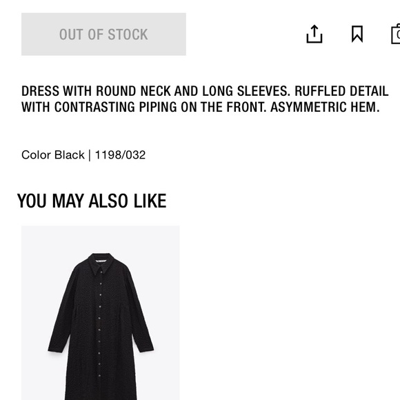 Zara Ruffled midi dress - Picture 6 of 7